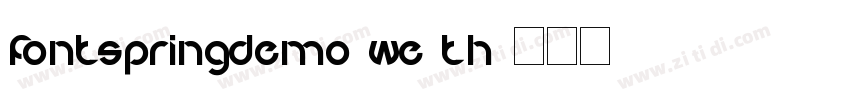 FONTSPRINGDEMO We Th字体转换